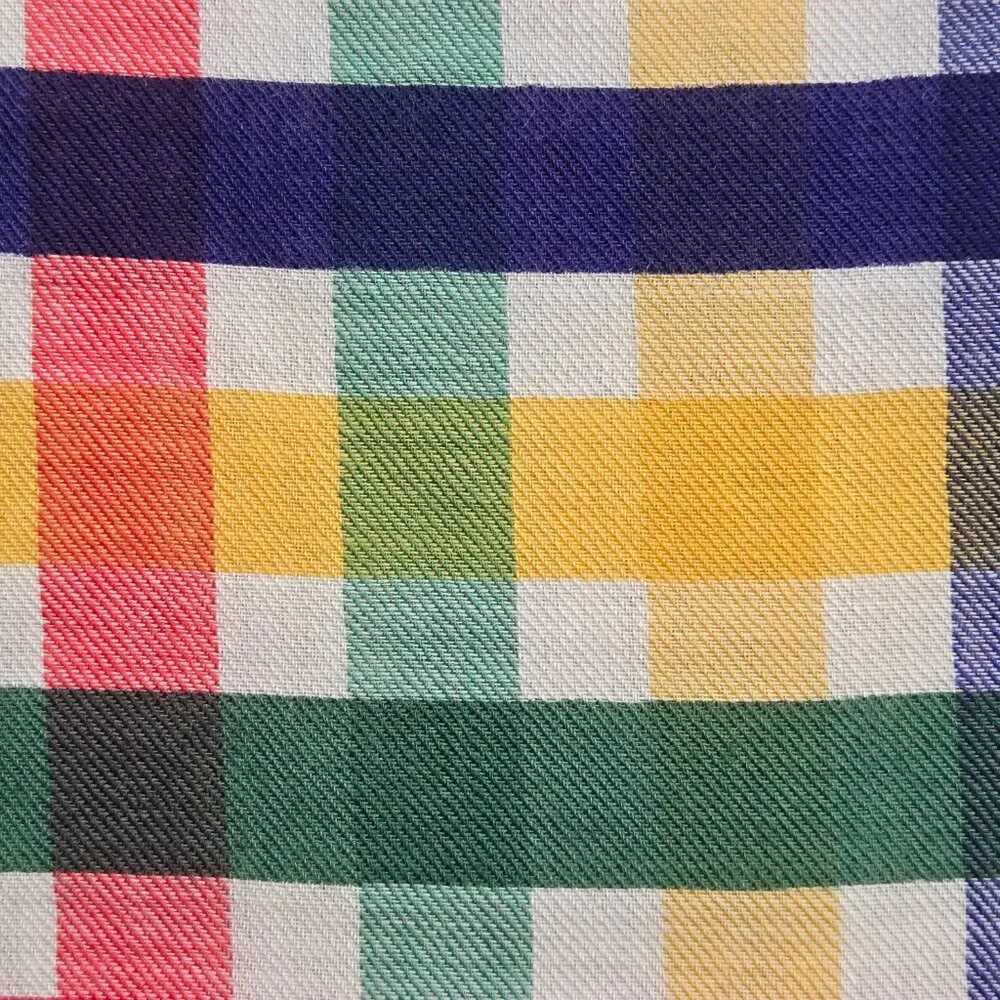 Gucci Multicolor Stripe Check Wool Shawl/Scarf - Picture 12 of 16